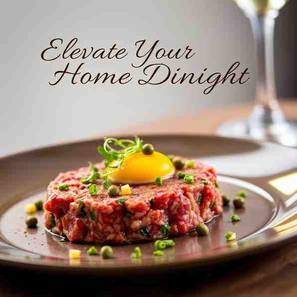 Classic Beef Tartar - Elevate Your Home Dining Tonight